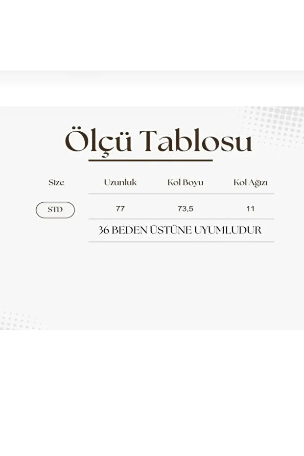 Taş İşlemeli %100 Pamuk Nakışlı Kot Kimono