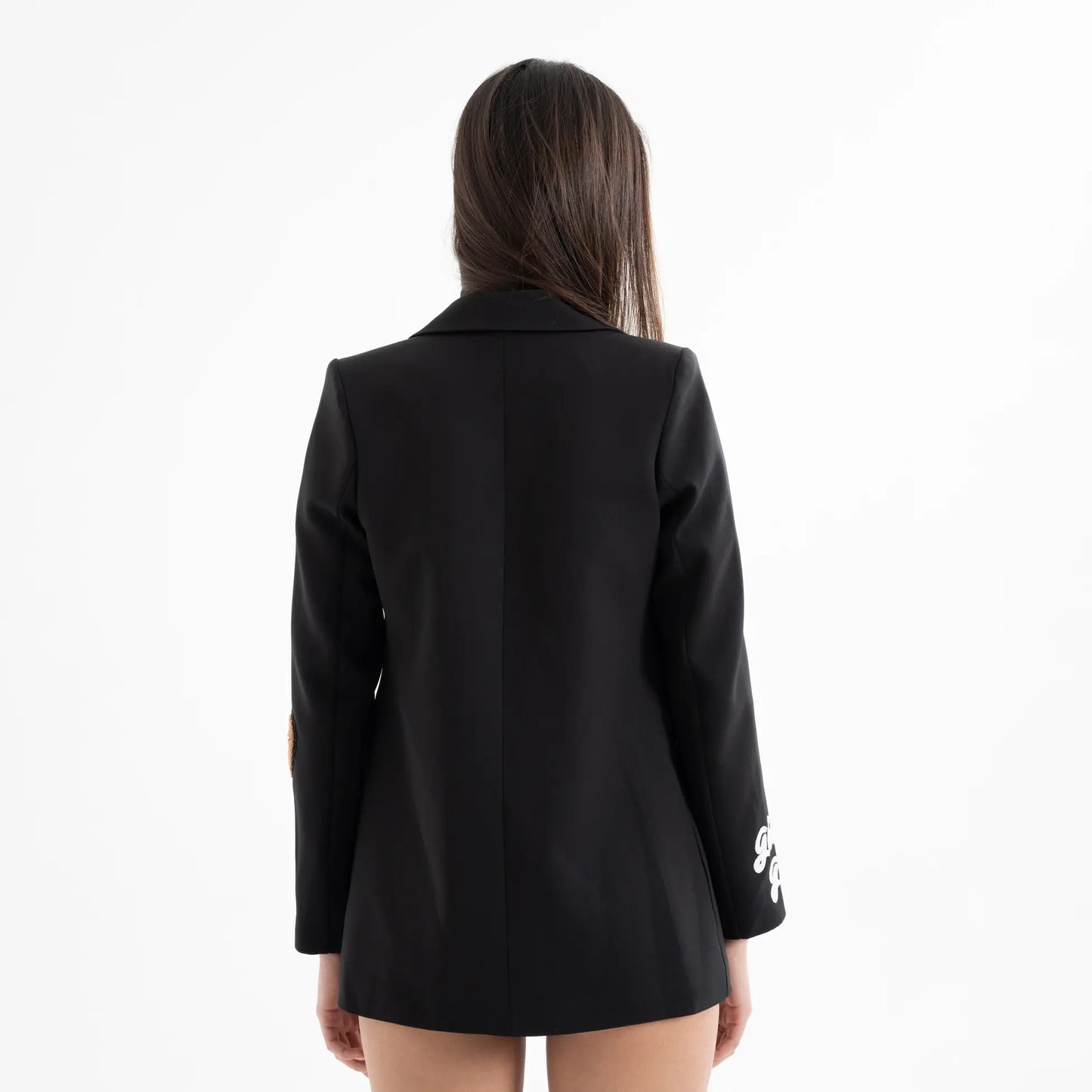 Nakış İşlemeli Pamuk Blazer Ceket