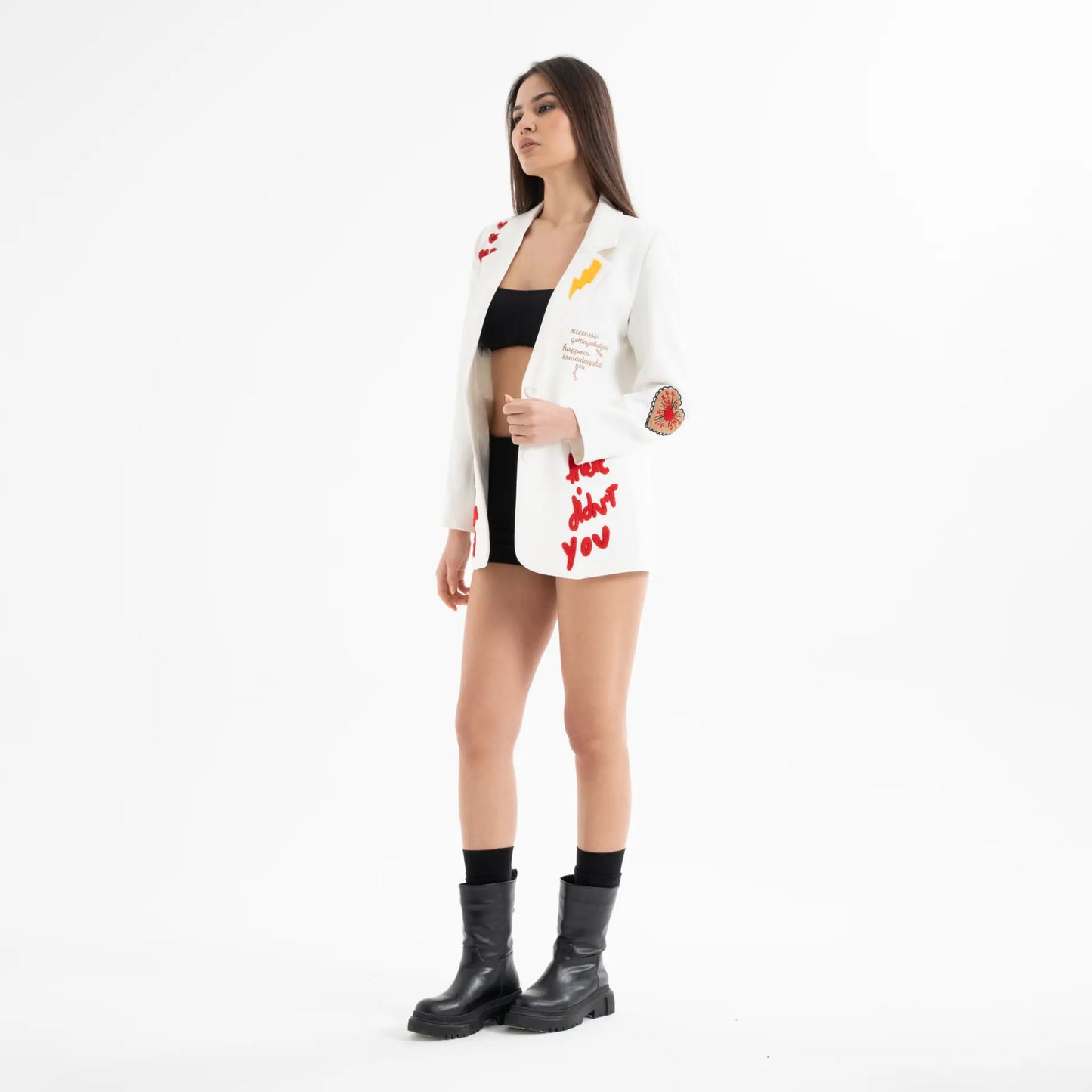 Nakış İşlemeli Özel Tasarım Blazer Ceket