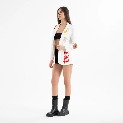 Nakış İşlemeli Özel Tasarım Blazer Ceket