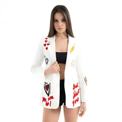 Nakış İşlemeli Özel Tasarım Blazer Ceket