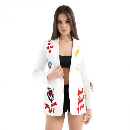 Nakış İşlemeli Özel Tasarım Blazer Ceket