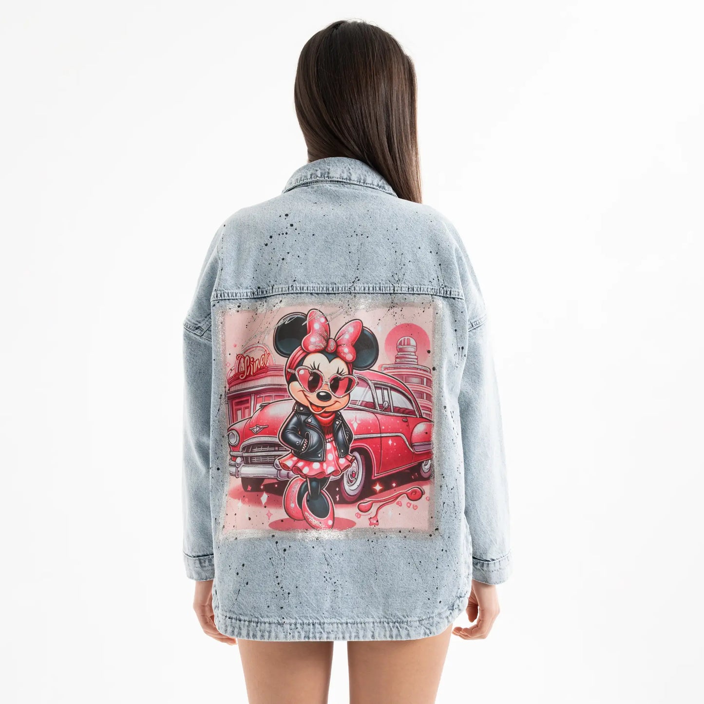 Taşlı Denim Kot Ceket
