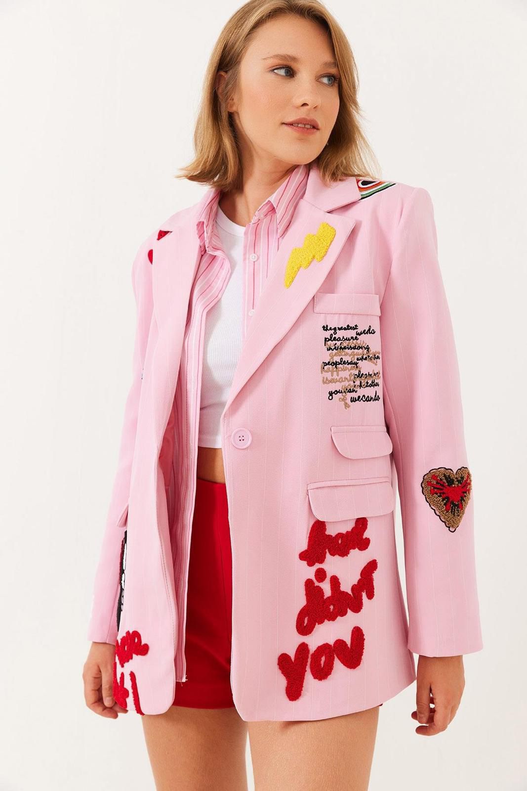 Nakış İşlemeli Özel Tasarım Blazer Ceket