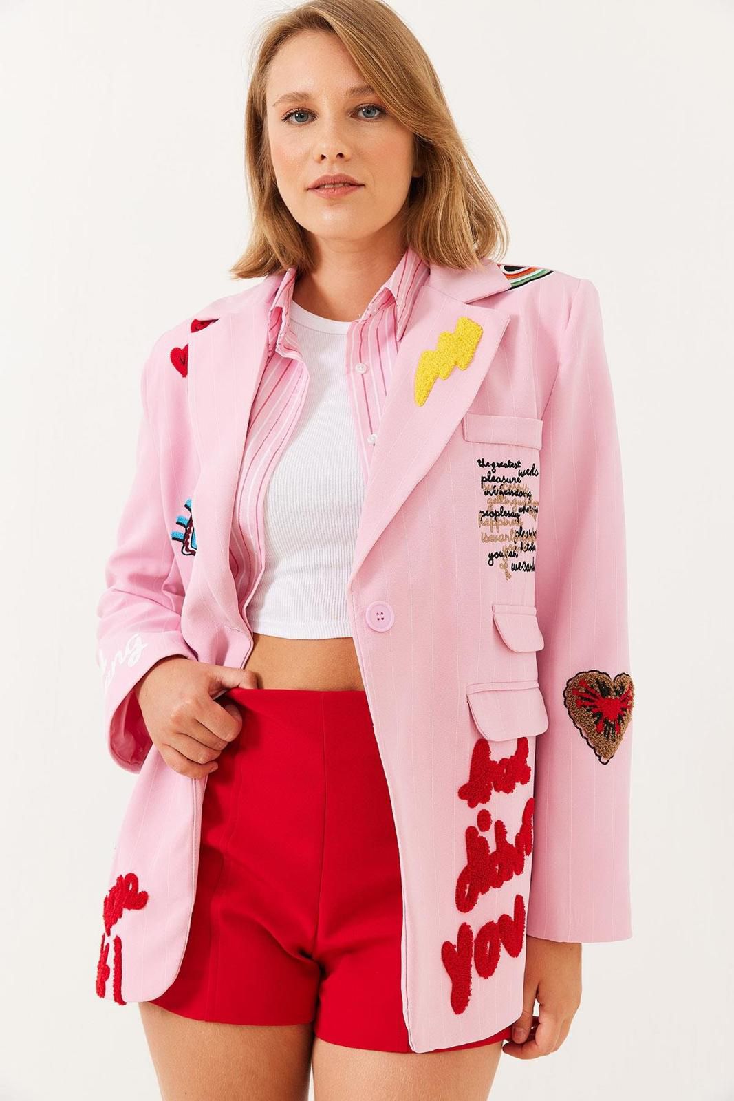 Nakış İşlemeli Özel Tasarım Blazer Ceket