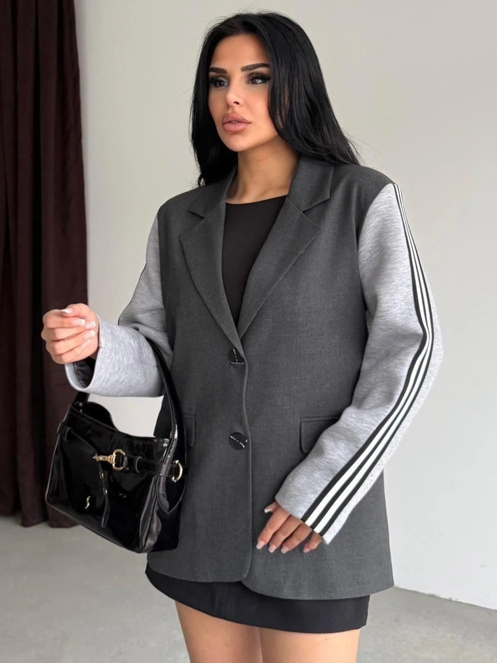 Nakış İşlemeli Tasarım Nyc Blazer Ceket