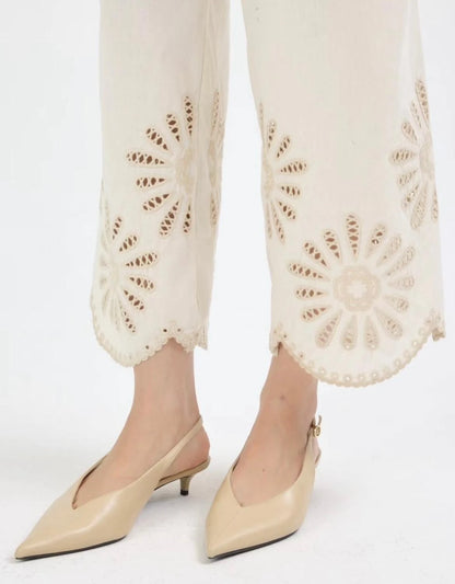 Nakışlı %100 Cotton Gömlek- Pantolon Takım