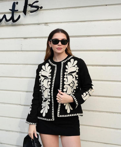 Nakış İşlemeli %100 Cotton Ceket